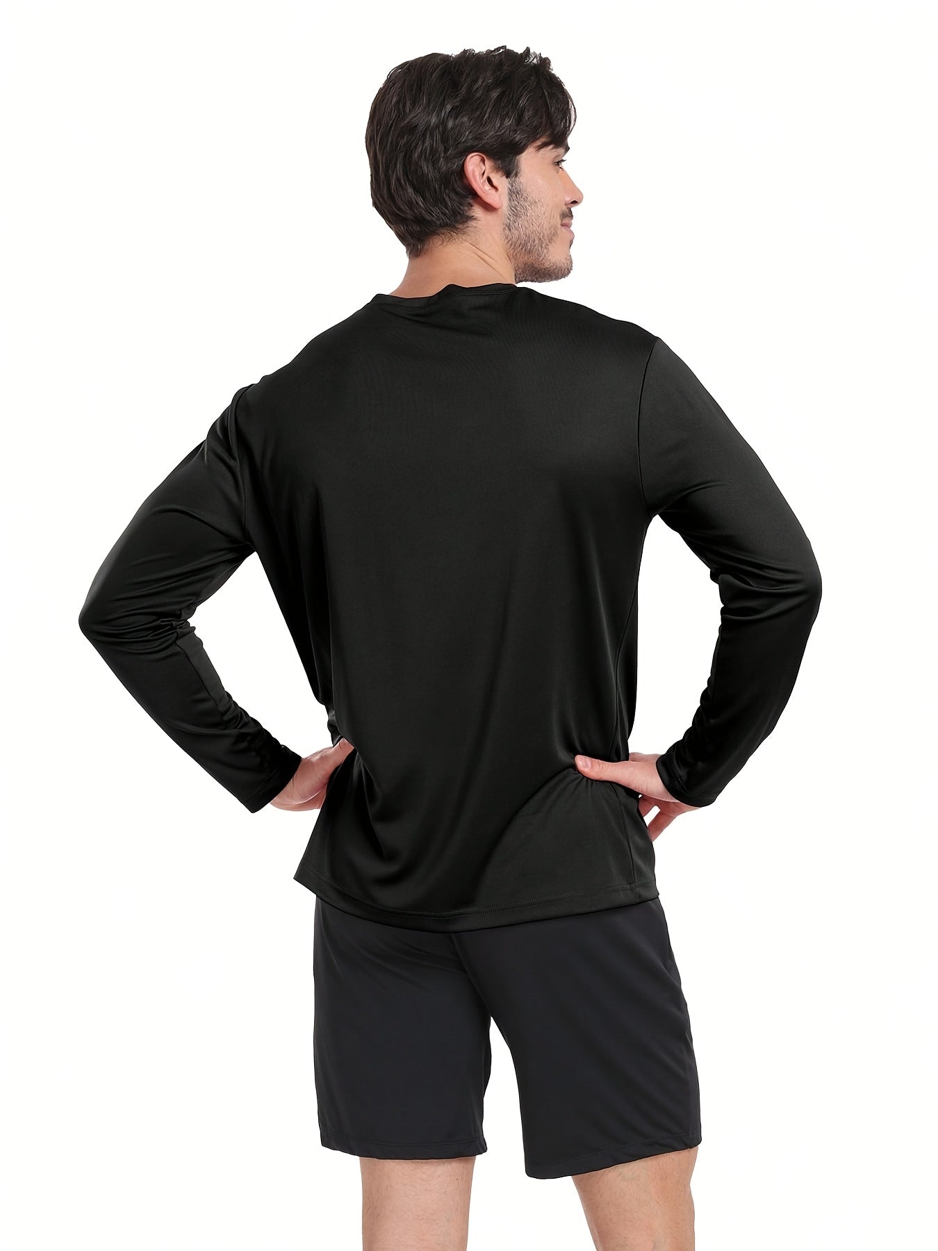 5pcs mens quick drying breathable long sleeve sports t