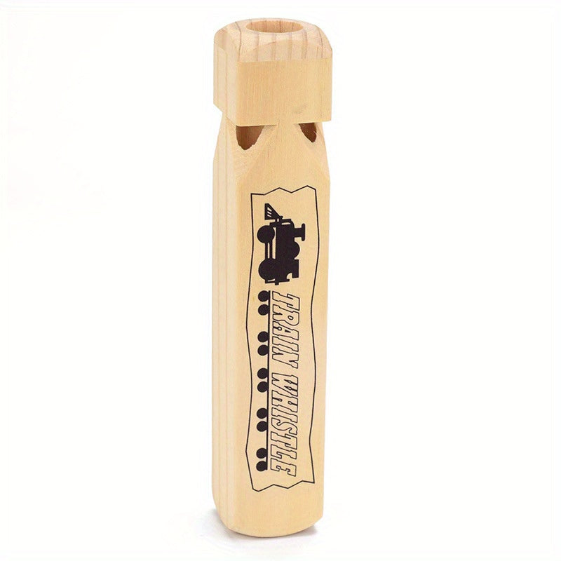 wooden train whistle kids 7 4 inch steam   sound