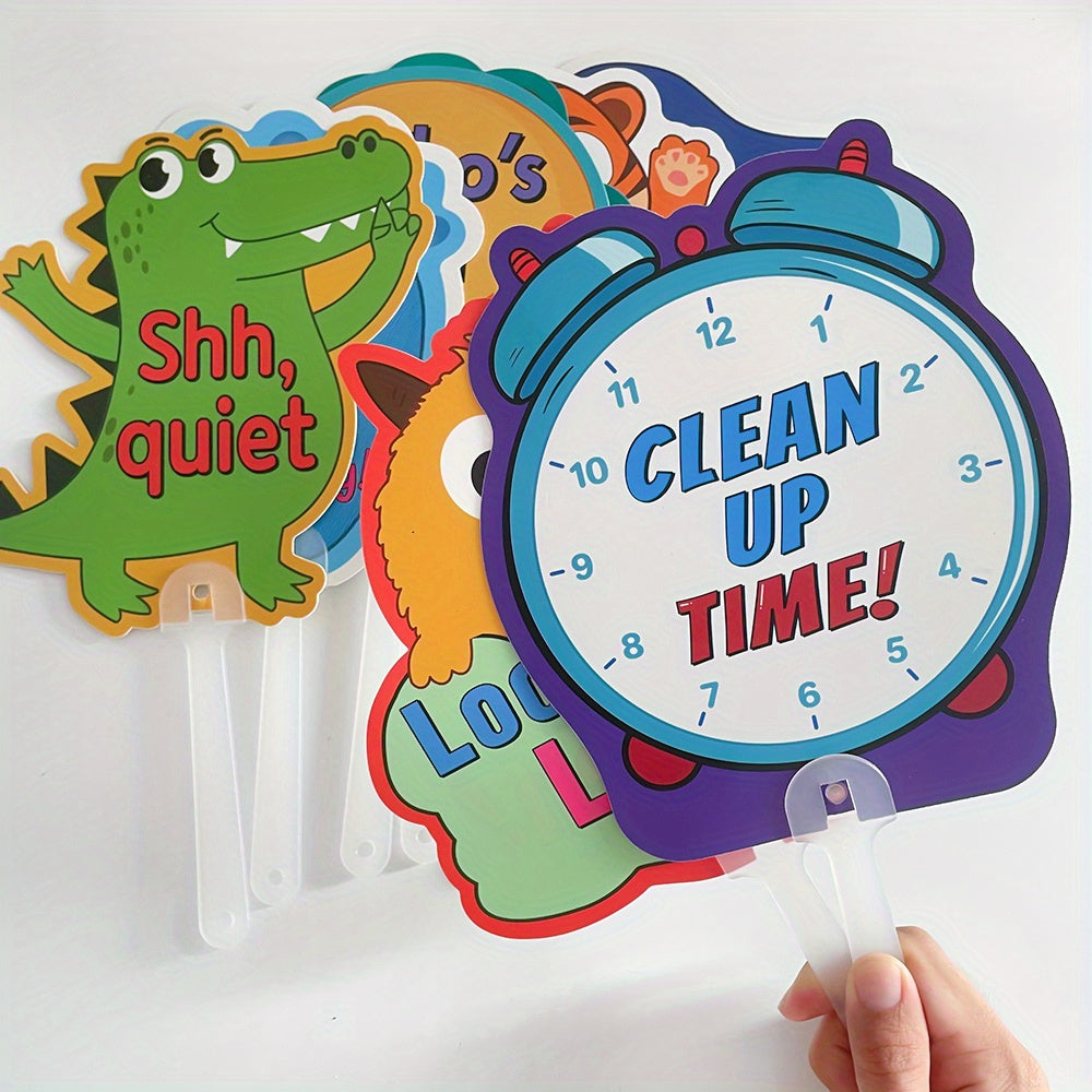8pcs   cartoon class sign teacher