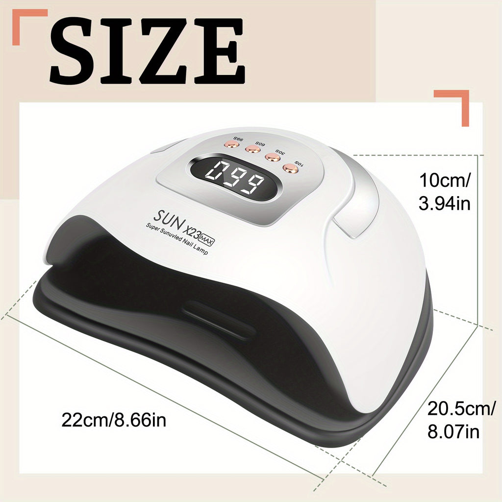 380w led nail lamp 4 timer setting portable