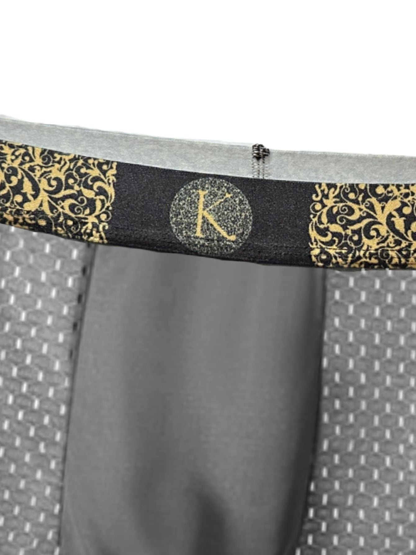 1pc mens black golden luxury baroque style waistband