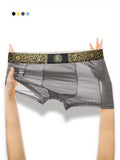 1pc mens black golden luxury baroque style waistband