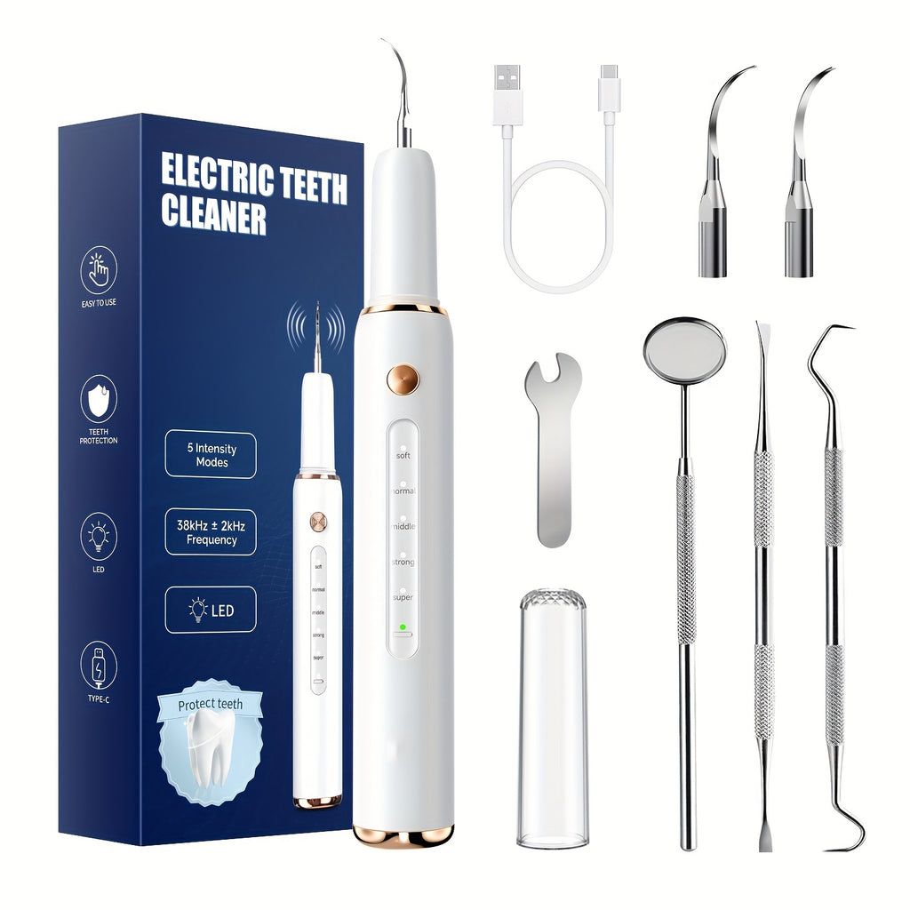 rechargeable tooth cleaner 5 speed   ipx6 splash