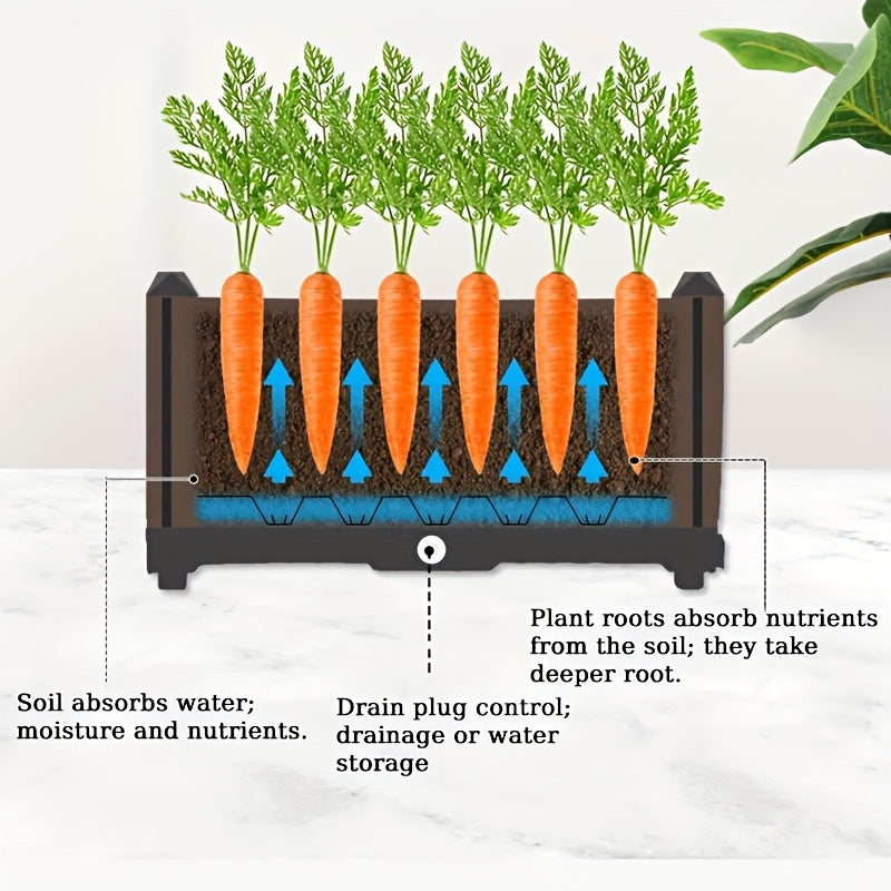 2 3pcs raised garden bed legs elevated plastic planter box