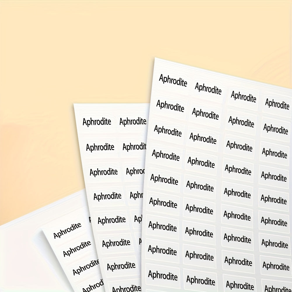 customized name sticker solid color label stationery books