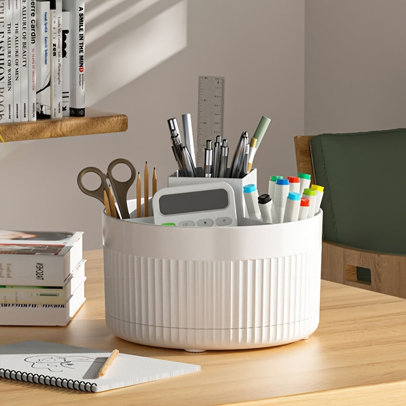 360 degree rotatable table drawer organizer plastic office