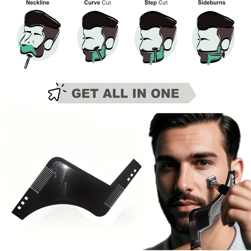 set 2 mens beard styling templates 2025 edition precise
