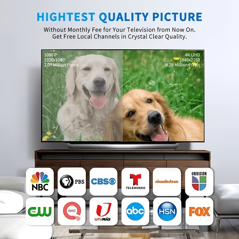 high definition tv antenna supports 4k 1080p full hdtv 200