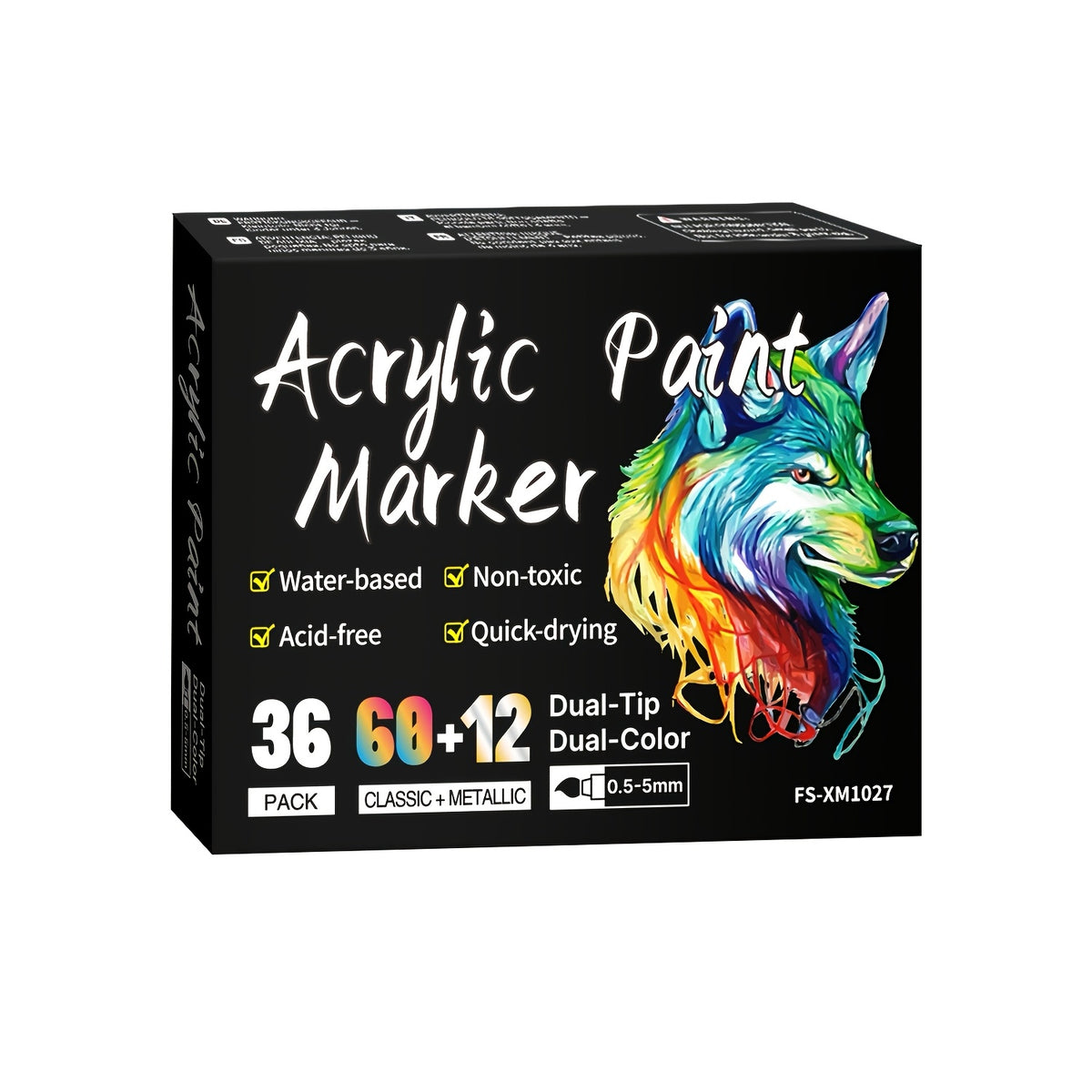24 48 72 144 240 colors dual tip acrylic marker set double