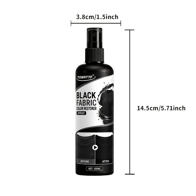 100ml black fabric color correction spray instant fade