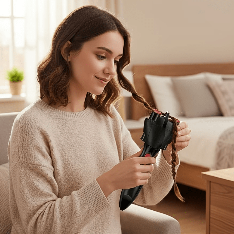 hair curler braid maker dual use   automatic