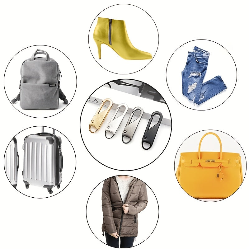 20 sets zipper replacements 4 types zipper pulls replacing