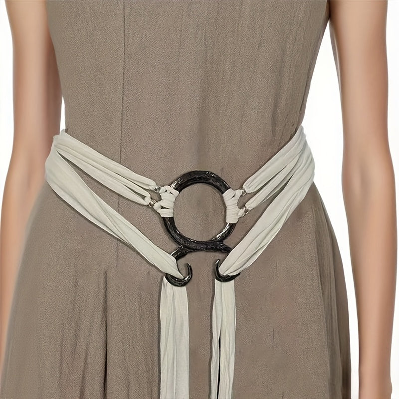 style knotted rope belt medieval long rope knot