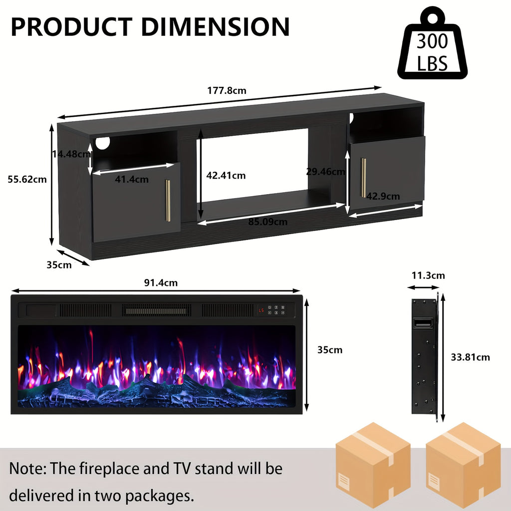 fireplace tv stand 36 fireplace 80   modern wood high