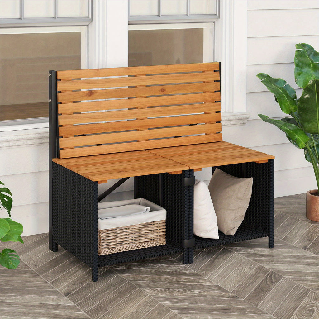 2 in 1 outdoor convertible bench transforming