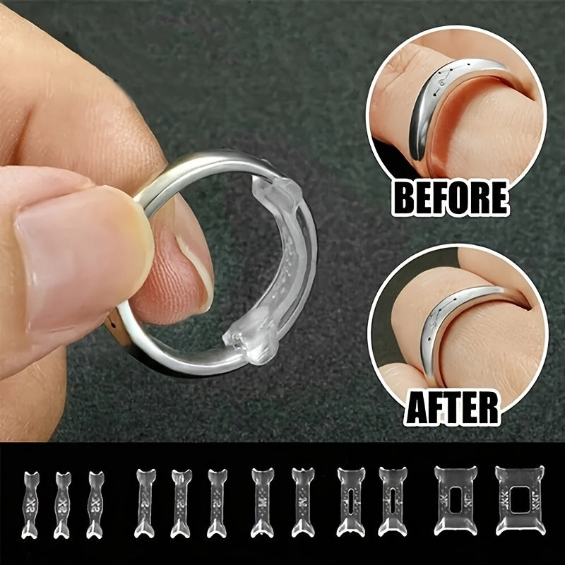12pcs set ring adjustment pad ring size adjuster fixed loose