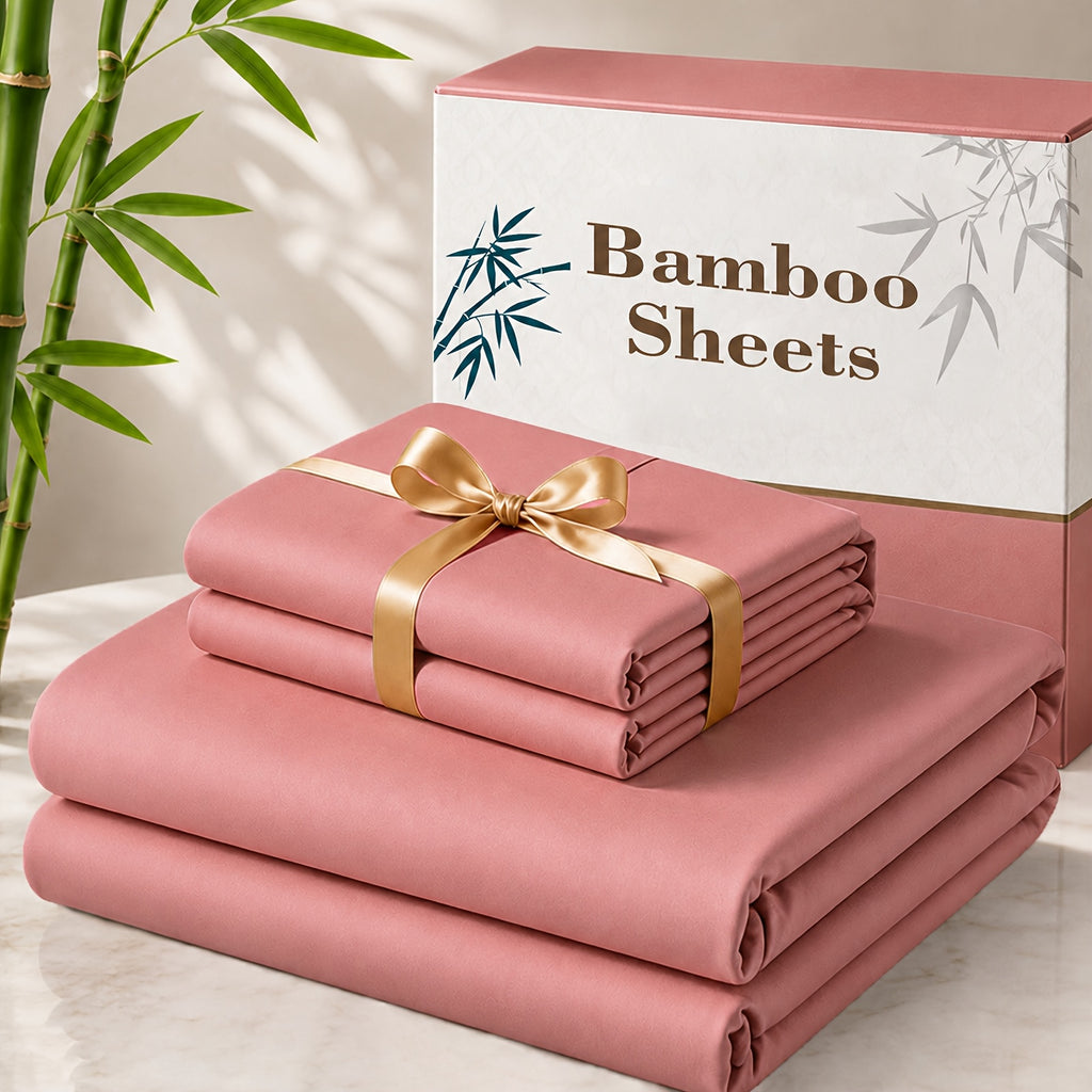 3 4pcs cooling bamboo bed sheet set 3000 tc extra deep