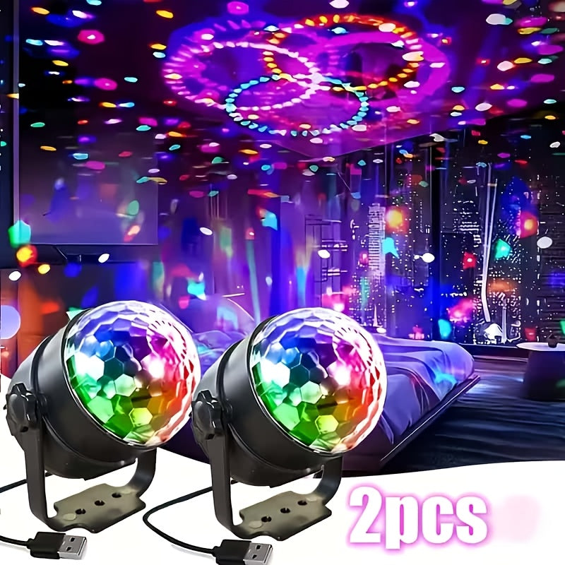 2pcs disco ball projector smart light stand ceiling mounted