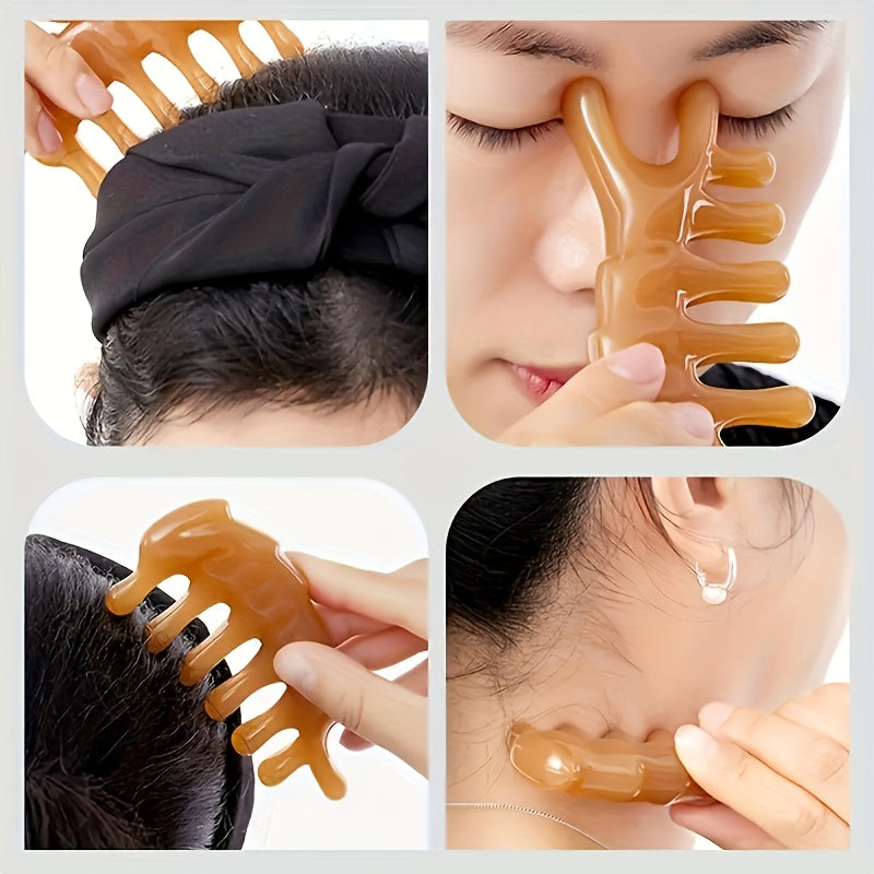 3pcs set designed gua sha massage tools head massage comb
