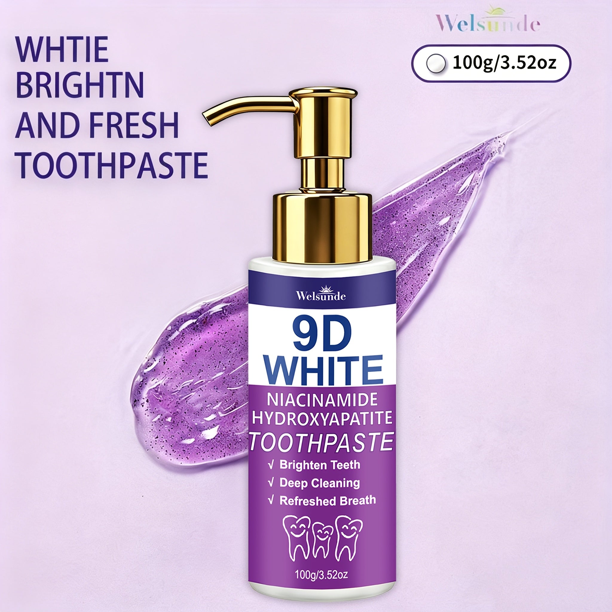 9  niacinamide hydroxyapatite toothpaste contains 20
