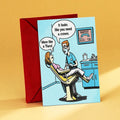 1pc funny dental humor greeting card cartoon comic style