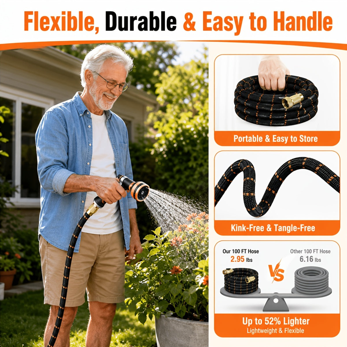 lovfen garden hose 10 15 25ft 50ft 75ft 100ft 150ft