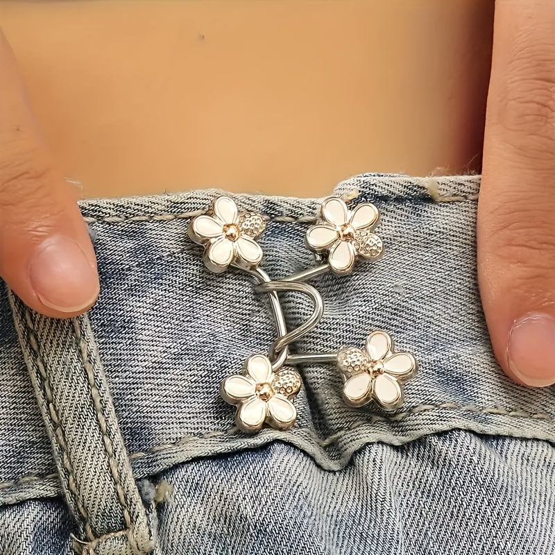 2 sets 12pcs 8 button 4 button rod   floral