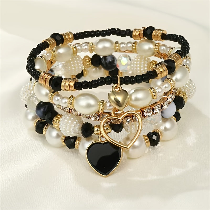 5pcs bracelet   pearl handmade beading bohemian fashion