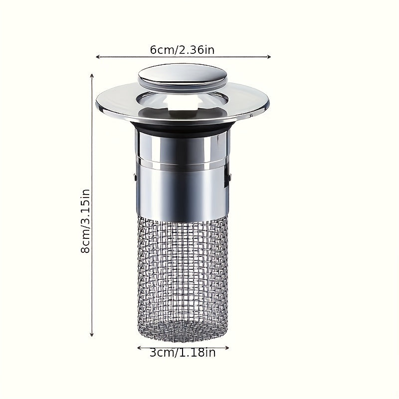 2pcs stainless   core sink drain filter