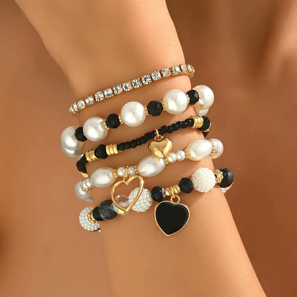 5pcs bracelet   pearl handmade beading bohemian fashion