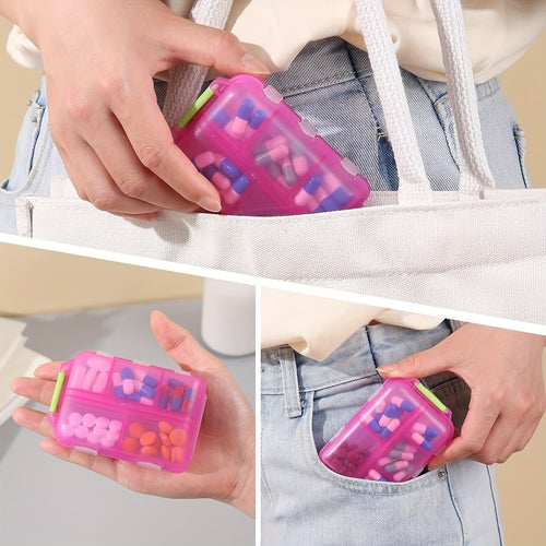 1 pack travel pill organizer 10 compartment pill case