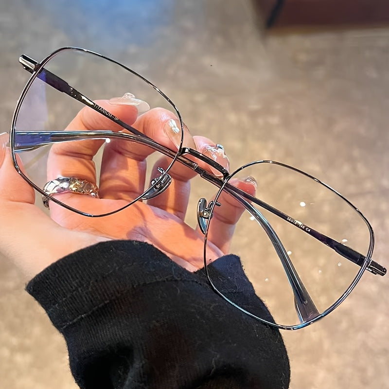 high quality fashionable glasses metal frame men women