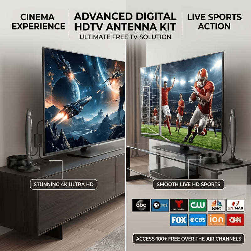 high definition tv antenna supports 4k 1080p full hdtv 200