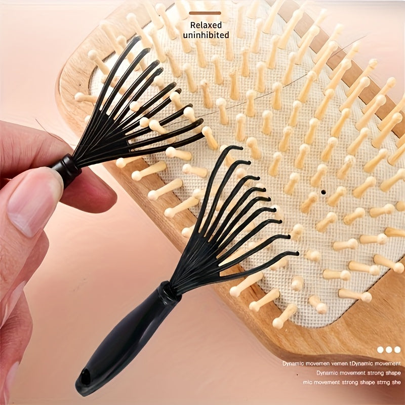 1pc 2pcs universal plastic mini comb cleaner embedded brush