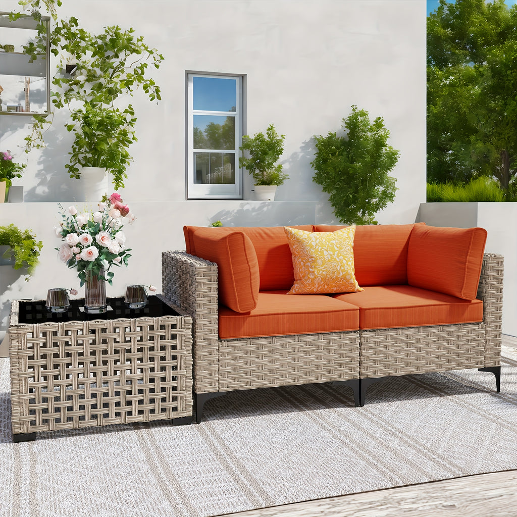 2 3 5 8 10pcs deep seat outdoor patio furniture set outside