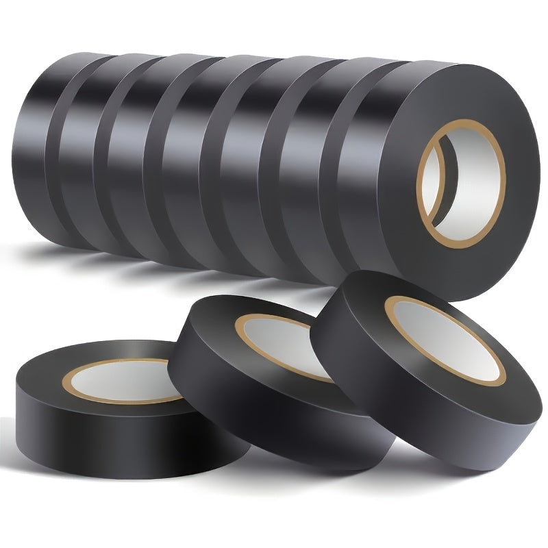 10 rolls high quality black electrical tape high temperature