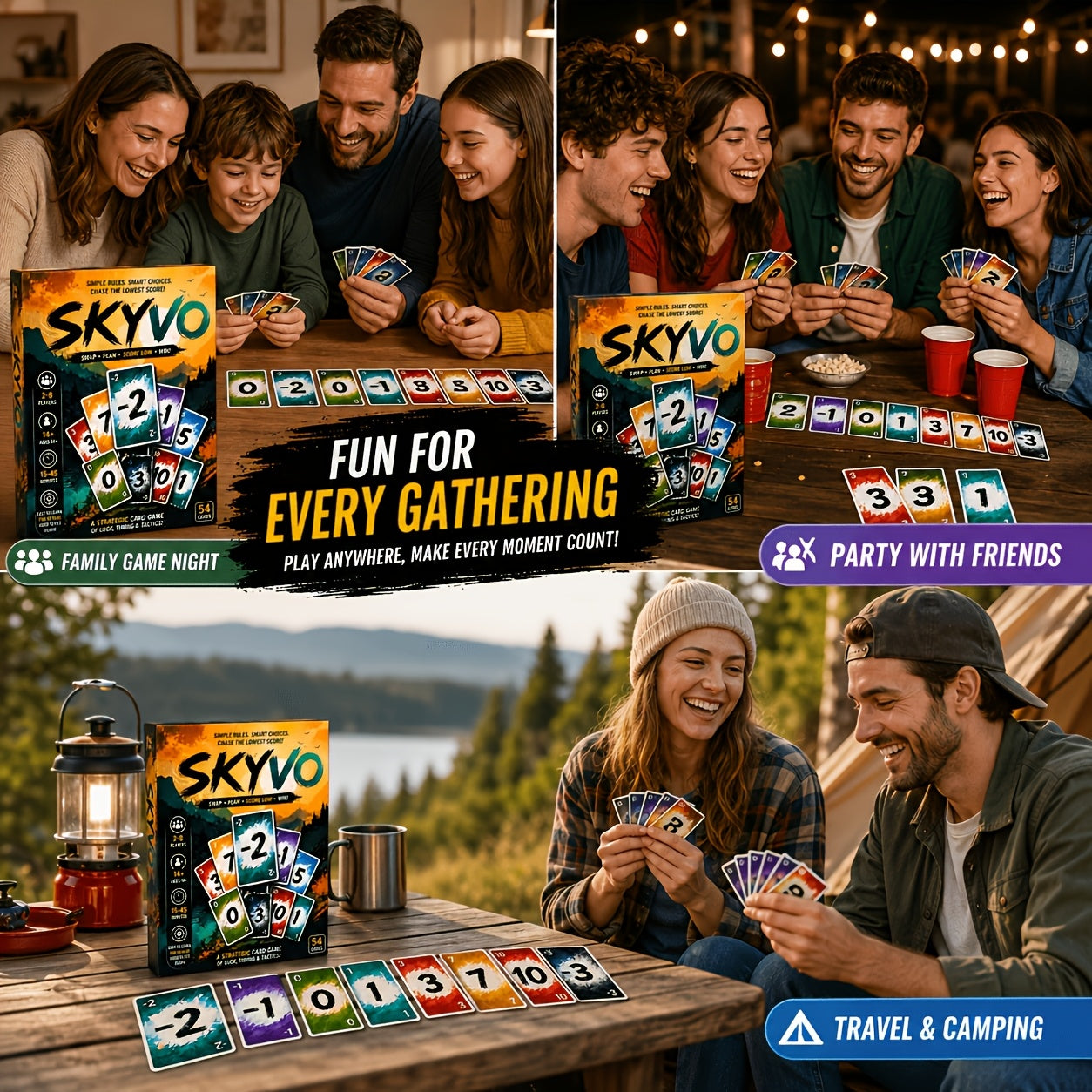 1pc strategy digital matching card game quick scoring
