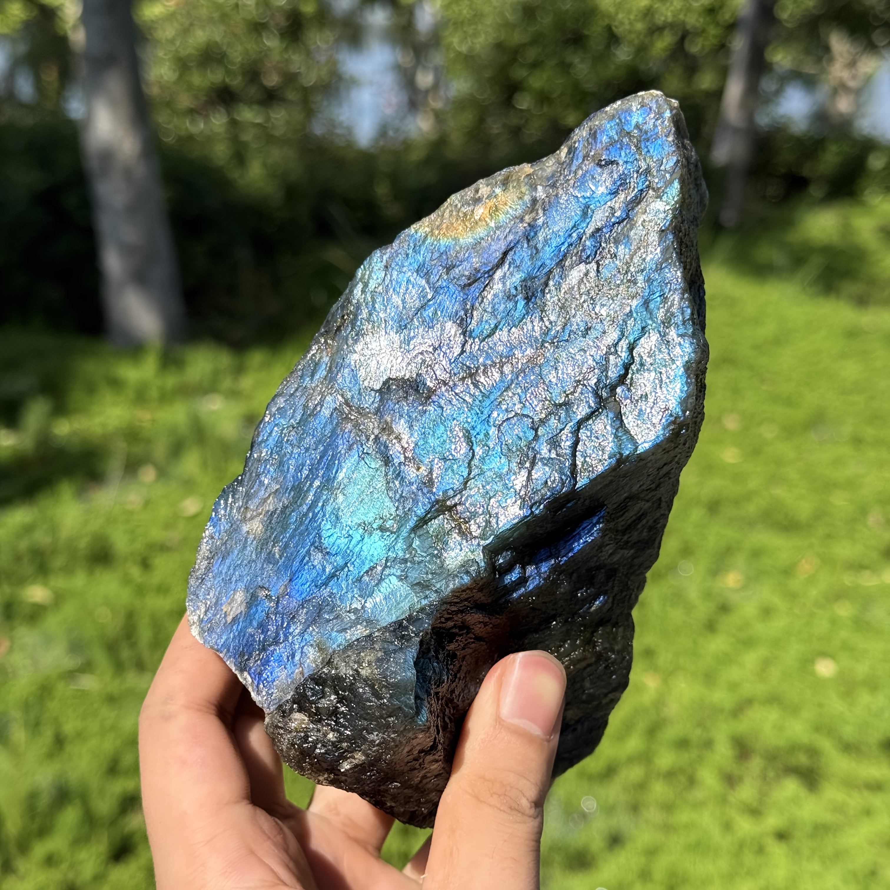 1pc random large   stone labradorite loose gemstones