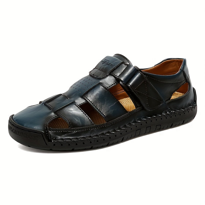 mens sandals hook loop fastener durable non slip outdoor