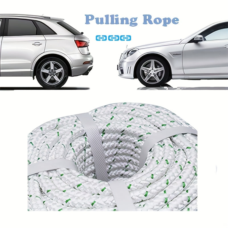 200ft white green polyester fiber rope 3 8 inch double
