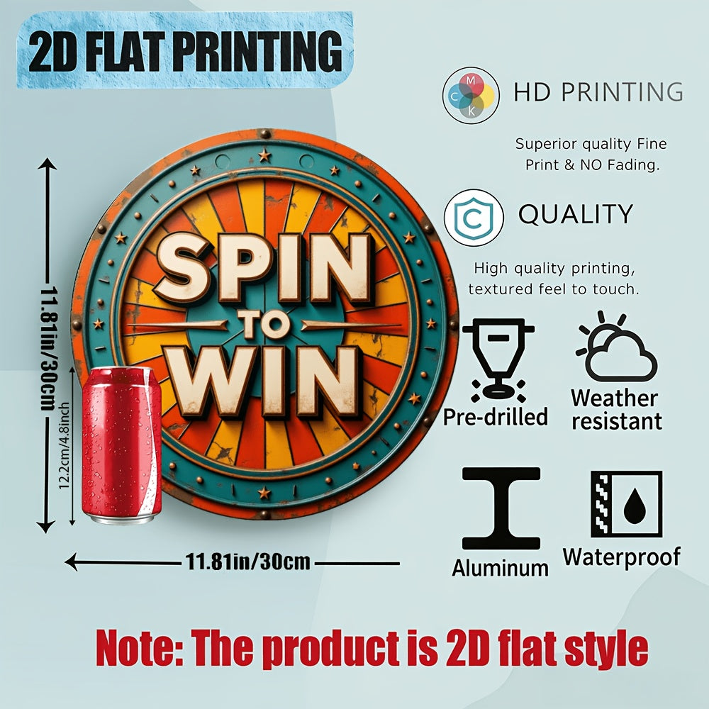 2d flat vintage holiday decoration spin win