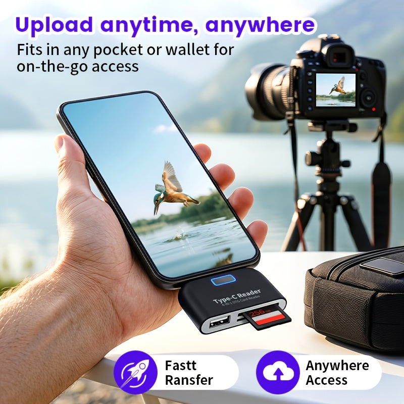 portable otg card reader writer suitable type   plug