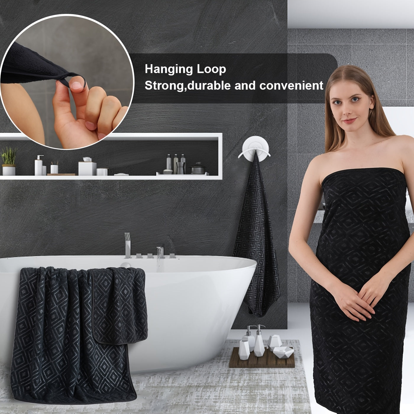 8pcs extra large bath towel ultra soft thick bath towel