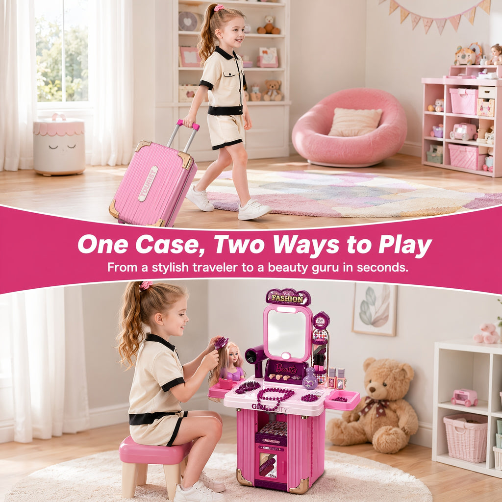 2 in   toy portable suitcase makeup