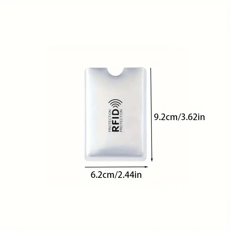 set 5 rfid blocking credit card protectors geometric pattern