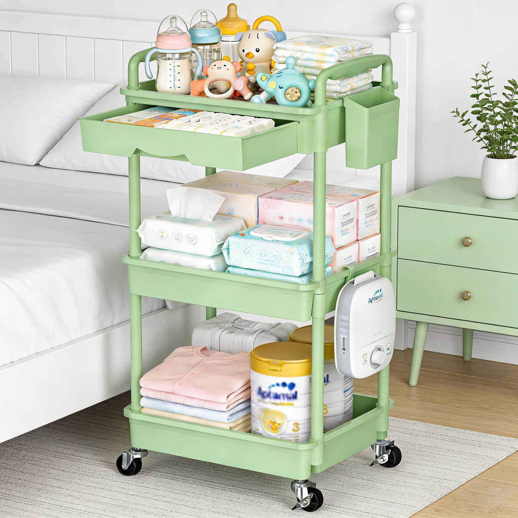 3 4   storage cart nursery space saving organizer