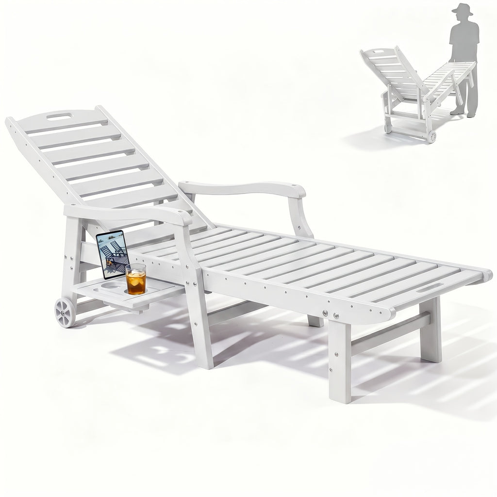 hdpe outdoor lounge chaise weather patio lounge chair 5
