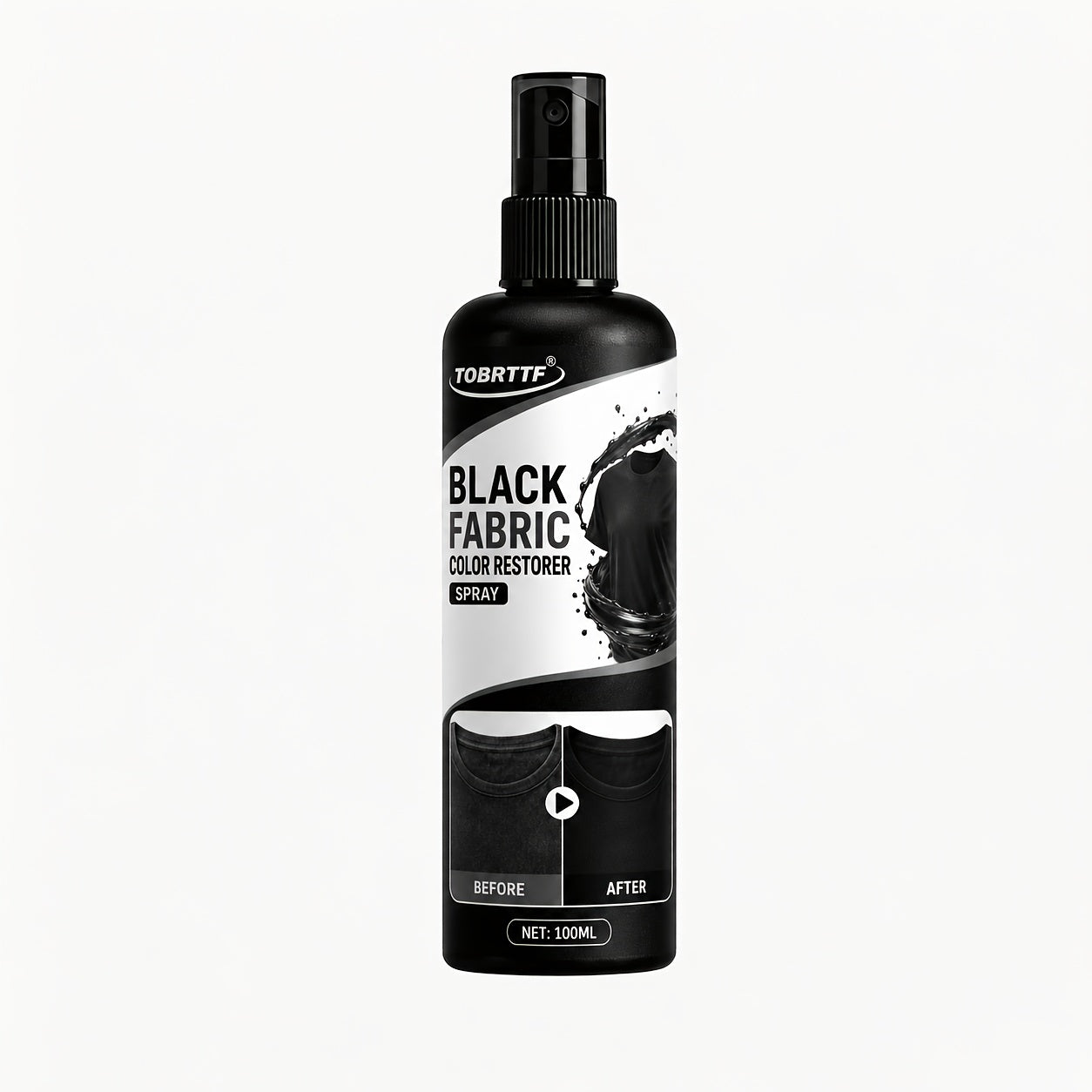 100ml black fabric color correction spray instant fade