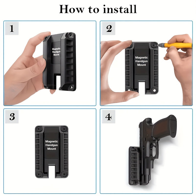 1pc   magnetic gun holder concealed mount pistols