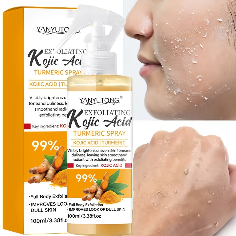 turmeric kojic acid exfoliating spray multi functional spray
